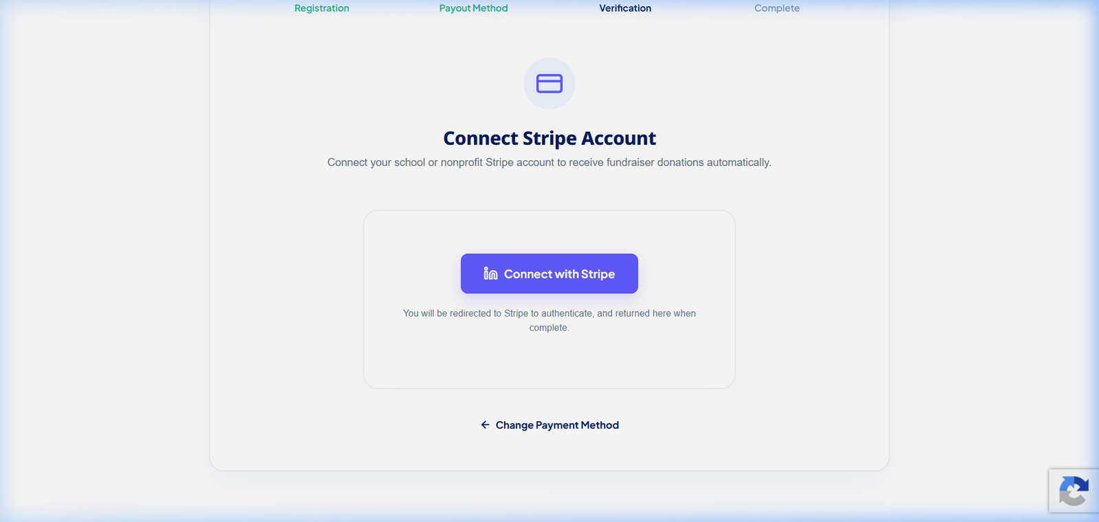 Live View - Stripe Setup redirection account parameters