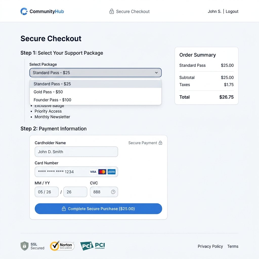 Live View - Participent Card Purchase Page