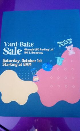 Bake Sale – United Pentecostal Church – Saturday 10/01/22 