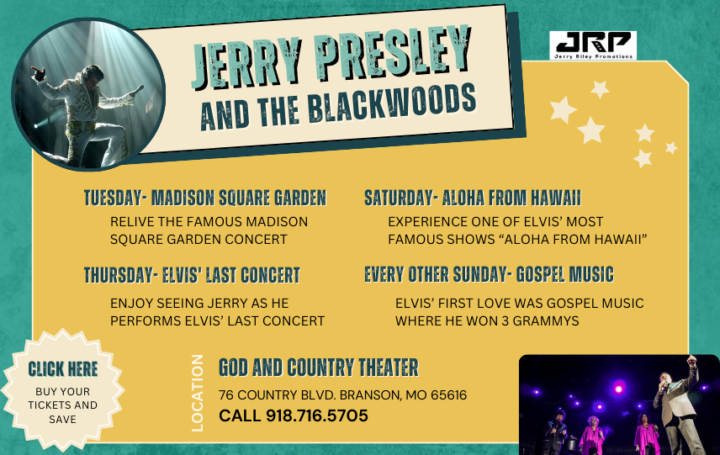 Purchase Your Jerry Presley Tickets Here and Save 