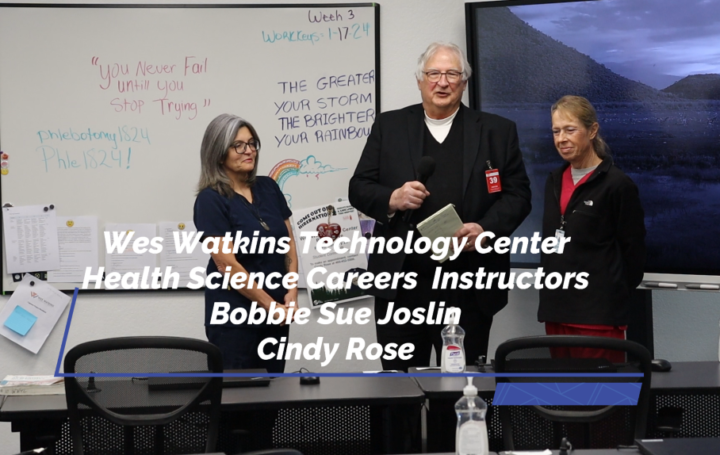 Wes Watkins Technology Center – Health Science Career Instructors Bobbie Sue Joslin and Cindy Rose 