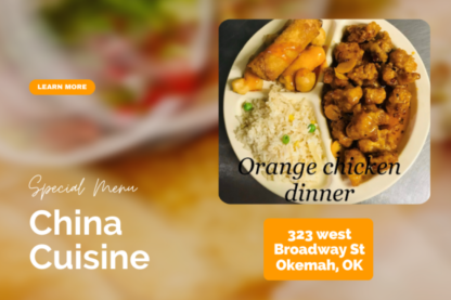 House Special Alert at China Cuisine in Okemah, OK!