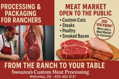 Sweazea’s Custom Meat Processing – Oklahoma Meat Market & Processing