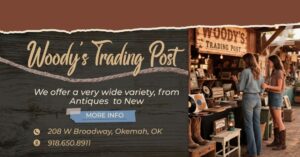https://youcancheckusoutnow.com/listings/business-profile/woodys-trading-post-in-okemah-indoor-marketplace-open-now-grand-opening-soon/