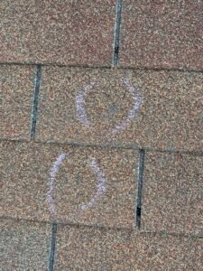 A good example of Hail Damage after a severe storm in Oklahoma