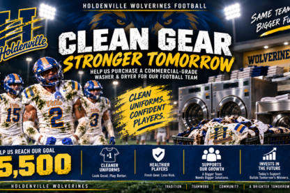 Holdenville Wolverines Football Washer & Dryer Fundraiser